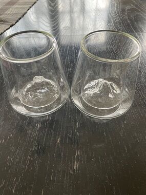 Clear Double-Walled Glass Tumblers - Set of 2